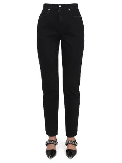 Alexander Mcqueen Black Boyfriend High Rise Jeans