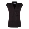Alexander Mcqueen Black Burgundy Wool Jackets In Brown