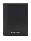 Alexander Mcqueen Leather Bifold Wallet With In Black