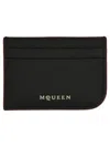 Alexander Mcqueen Black Calf Leather Wallets In Black