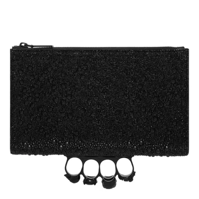 Alexander Mcqueen Black Calf Skin Bag