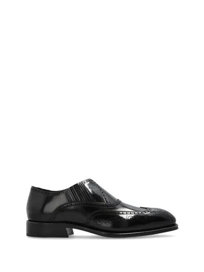 Alexander Mcqueen Black Calf Skin Sneakers