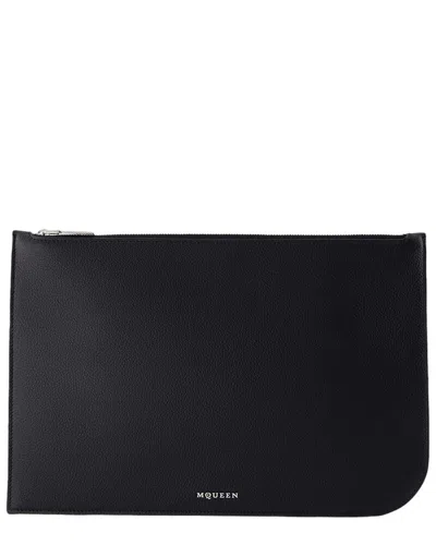 Alexander Mcqueen Black Calfskin L Sling Crossbody, Never Carried (authentic  Pre-loved)