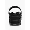 Alexander Mcqueen Leather The Rise Bucket Bag With Removable Shoulder Strap In Black