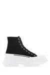 Alexander Mcqueen Alexander Mc Queen Black Canvas Tread Slick Boots