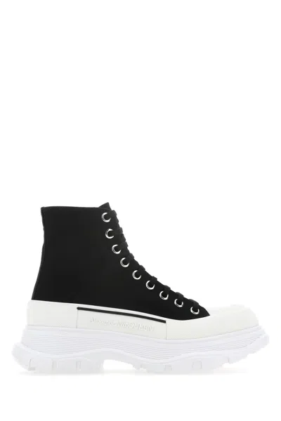 ALEXANDER MCQUEEN BLACK CANVAS CANVAS SACK SNEAKERS