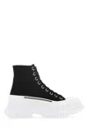 Alexander Mcqueen Alexander Mc Queen Black Canvas Tread Slick Boots
