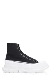 Alexander Mcqueen Black Canvas Canvas Sack Sneakers In Black