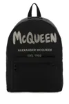 Alexander Mcqueen Black Graffiti Metropolitan Printed Backpack