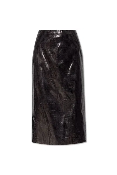 Alexander Mcqueen Black Canvas Skirt
