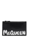 Alexander Mcqueen Alexander Mc Queen Mc Queen Graffiti Wallet In Black