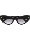Alexander Mcqueen Cat-eye Frame Sunglasses In Black