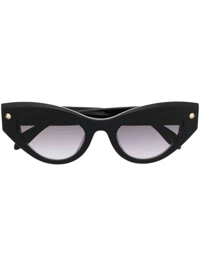 ALEXANDER MCQUEEN BLACK CAT EYE SUNGLASSES