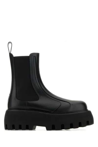 ALEXANDER MCQUEEN BLACK CHELSEA BOOTS
