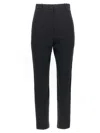 Alexander Mcqueen Mcqueen Crêpe Cigarette Pants In Black