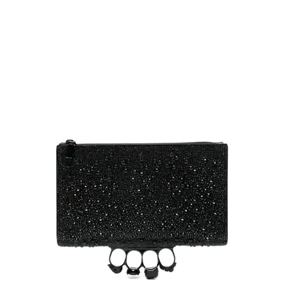 Alexander Mcqueen Black Clutch Bags