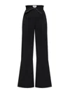 Alexander Mcqueen Foldover-waist Trousers - Women's - Wool In Black