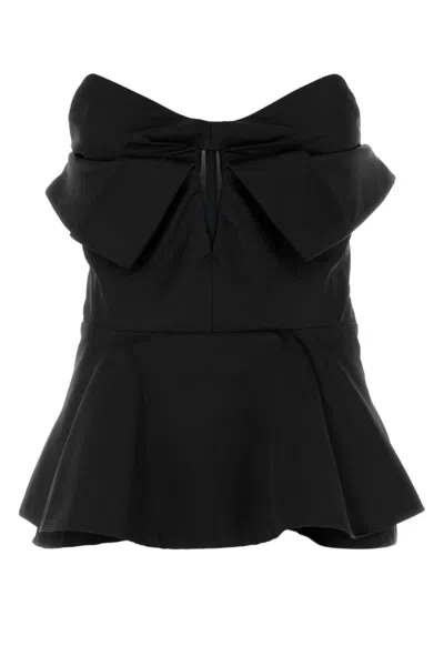 ALEXANDER MCQUEEN BLACK CORSET TOP