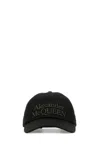 Alexander Mcqueen Curved Visor Cotton Baseball Cap
