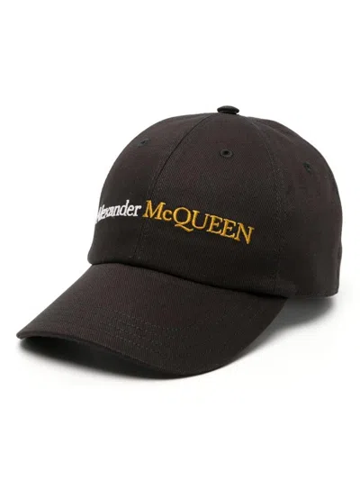 Alexander Mcqueen Black Cotton Baseball Cap