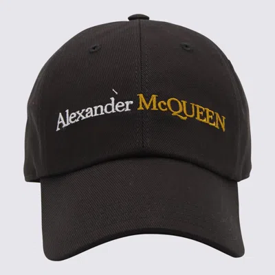 Alexander Mcqueen Logo Embroidered Baseball Cap In Black