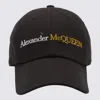 ALEXANDER MCQUEEN ALEXANDER MCQUEEN BLACK COTTON BASEBALL CAP