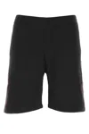 Alexander Mcqueen Men Black Wool Blend Bermuda Shorts