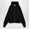 Alexander Mcqueen Zip-up Cotton Hoodie In Black