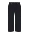 Alexander Mcqueen Black Cotton Jeans In Black