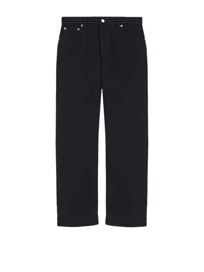 Alexander Mcqueen Black Cotton Jeans