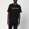 Alexander Mcqueen Logo Print Crewneck T-shirt In Black