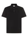 Alexander Mcqueen Organic Cotton Piquet Polo Shirt In Black