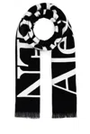 Alexander Mcqueen Black Cotton Scarf