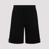 Alexander Mcqueen Cotton, Wool, And Mohair Shorts In Black