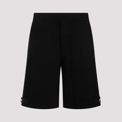 ALEXANDER MCQUEEN BLACK COTTON SHORTS