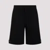 Alexander Mcqueen Logo-tab Bermuda Shorts In Black