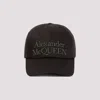 ALEXANDER MCQUEEN BLACK COTTON STACKED HAT