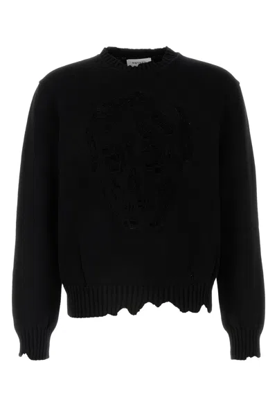 Alexander Mcqueen Black Cotton Sweater