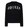 Alexander Mcqueen Knit Sweater In Black