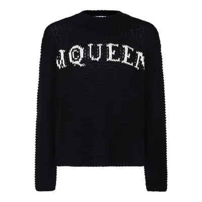 Alexander Mcqueen Black Cotton Sweater