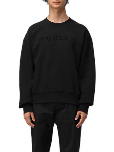 Alexander Mcqueen Black Cotton Sweatshirt