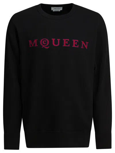 Alexander Mcqueen Black Cotton Sweatshirt