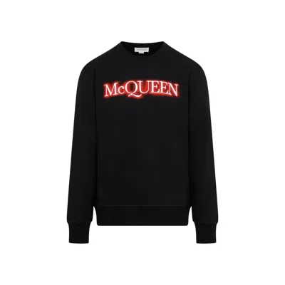 Alexander Mcqueen Black Cotton Sweatshirt