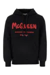 ALEXANDER MCQUEEN BLACK COTTON SWEATSHIRT