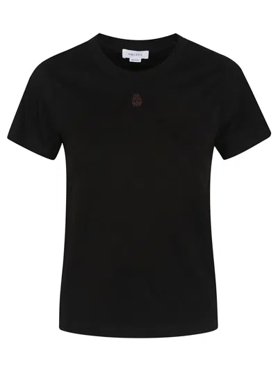 ALEXANDER MCQUEEN ALEXANDER MCQUEEN BLACK COTTON T-SHIRT