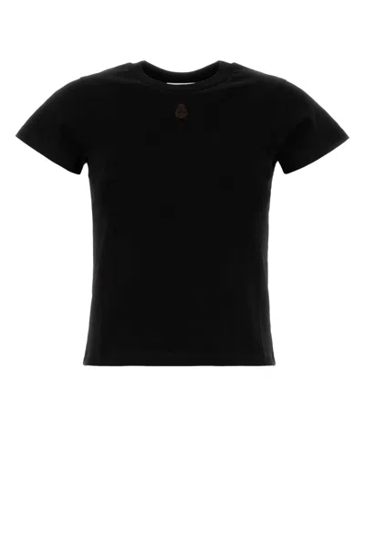 ALEXANDER MCQUEEN ALEXANDER MCQUEEN BLACK COTTON T SHIRT