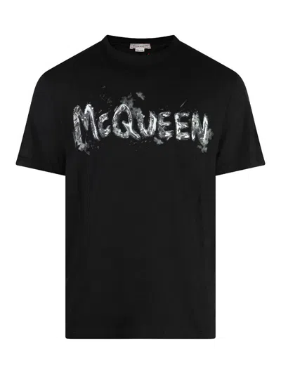 Alexander Mcqueen Black Cotton T-shirt