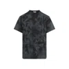 Alexander Mcqueen Mcqueen Skull Patch Tie Dye Cotton T-shirt In Black