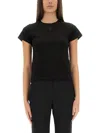 Alexander Mcqueen Women's Cotton T-shirt In Black