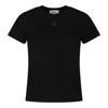 Alexander Mcqueen Black Cotton T-shirts And Polos In Black